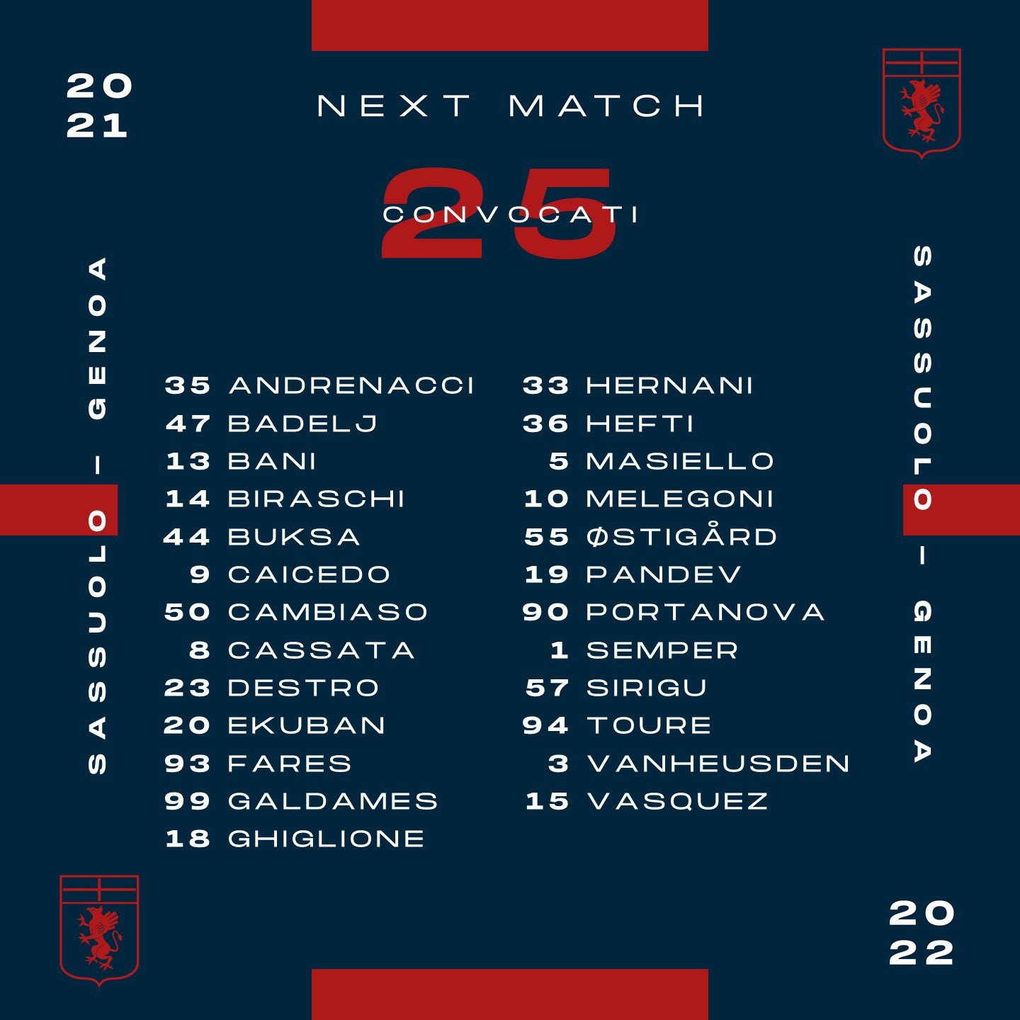 热那亚战绩平稳，积分榜排名稳居前列的简单介绍