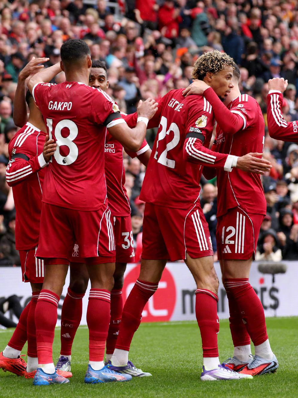 利物浦豪取大胜，榜首难以撼动